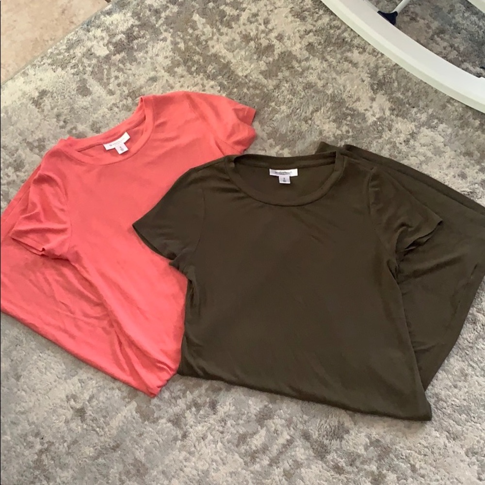 Pair Ribbed Maternity Dresses